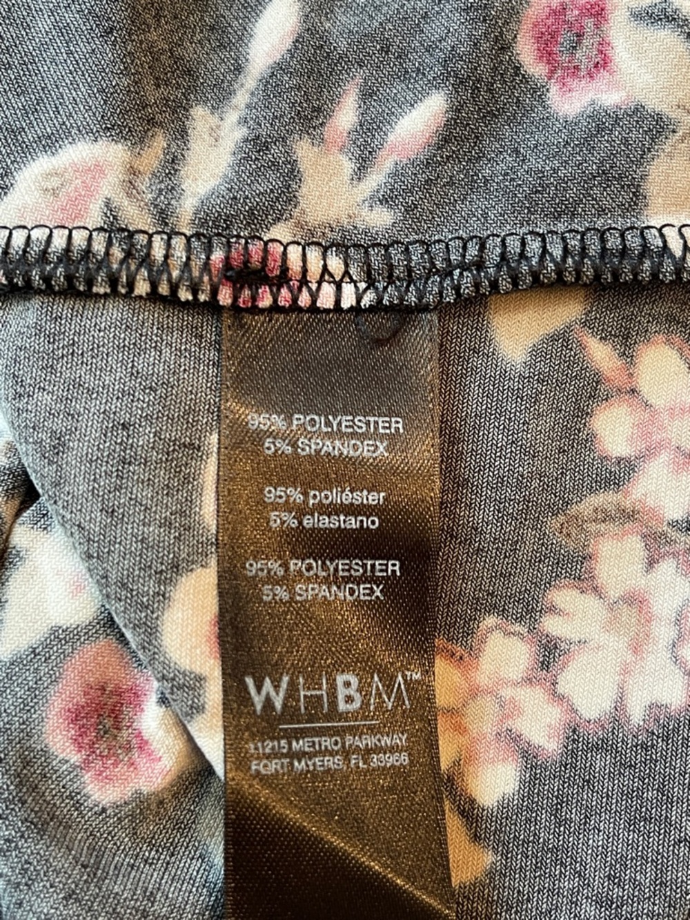 WHBM FLORAL SIDE RUCHED SLEEVELESS TOP - Picture 10 of 12